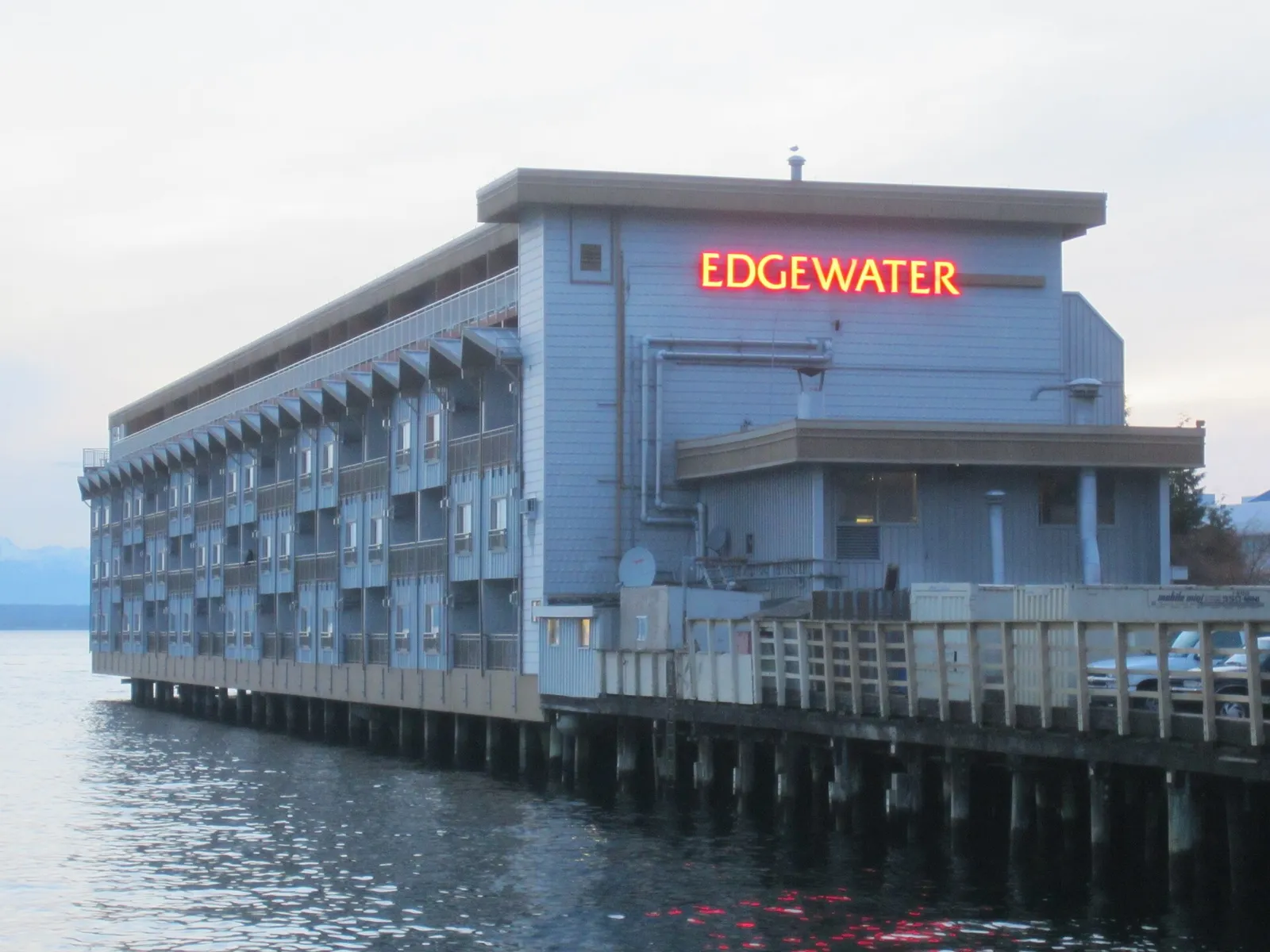 The Edgewater Hotel on Pier 67 over Elliott Bay