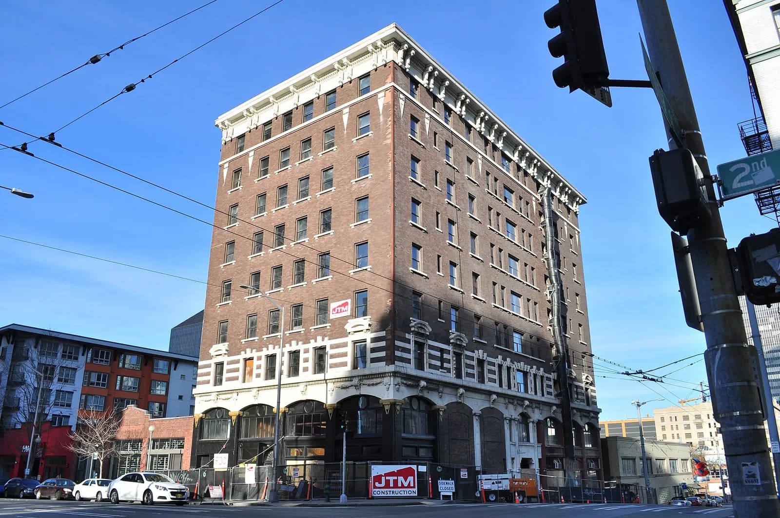 The historic Palladian building, home of the Kimpton Palladian Hotel, in Belltown