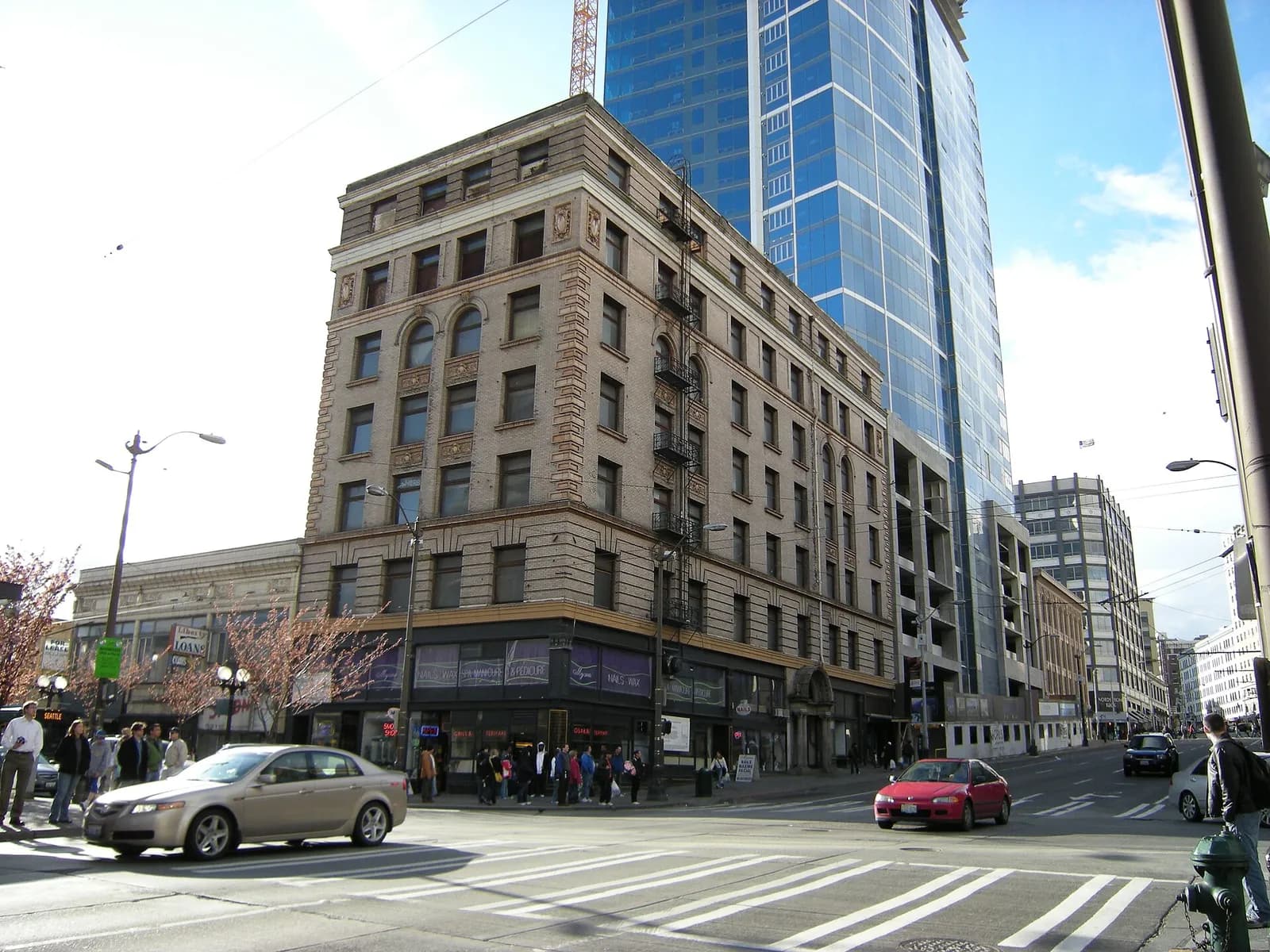 The historic Eitel Building at Second and Pike, home of The State Hotel